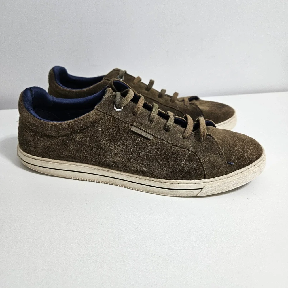 Ted Baker London Eppand Mens Suede Low Top Sneakers 10.5